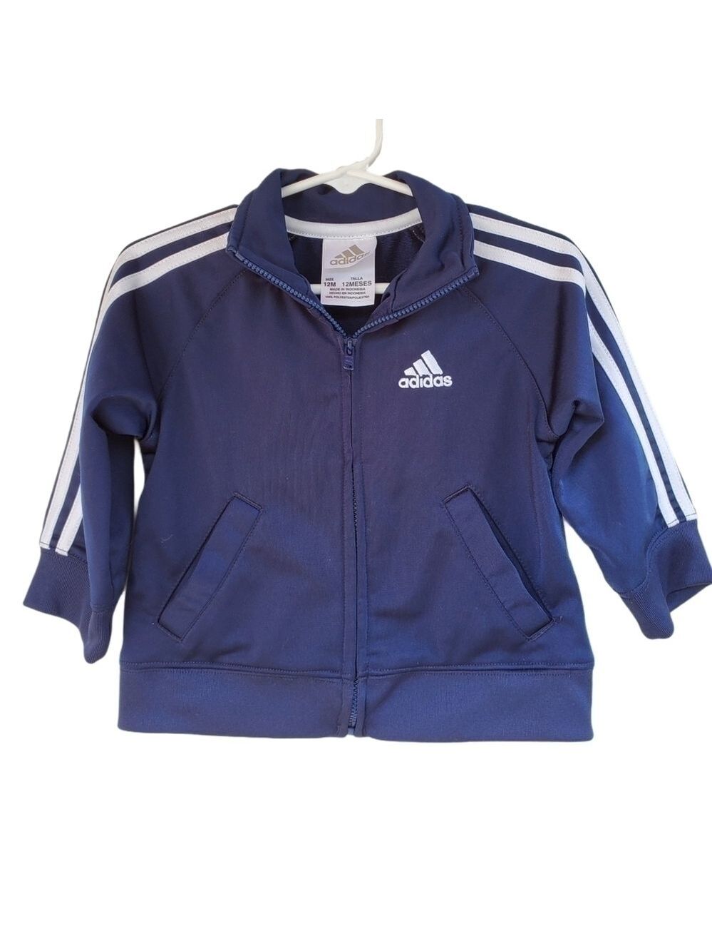 Adidas sz 12m dark blue track jacket